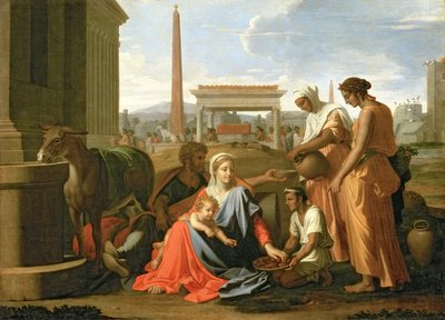 A többiek az egyiptomi repülésen alkotó: Nicolas Poussin